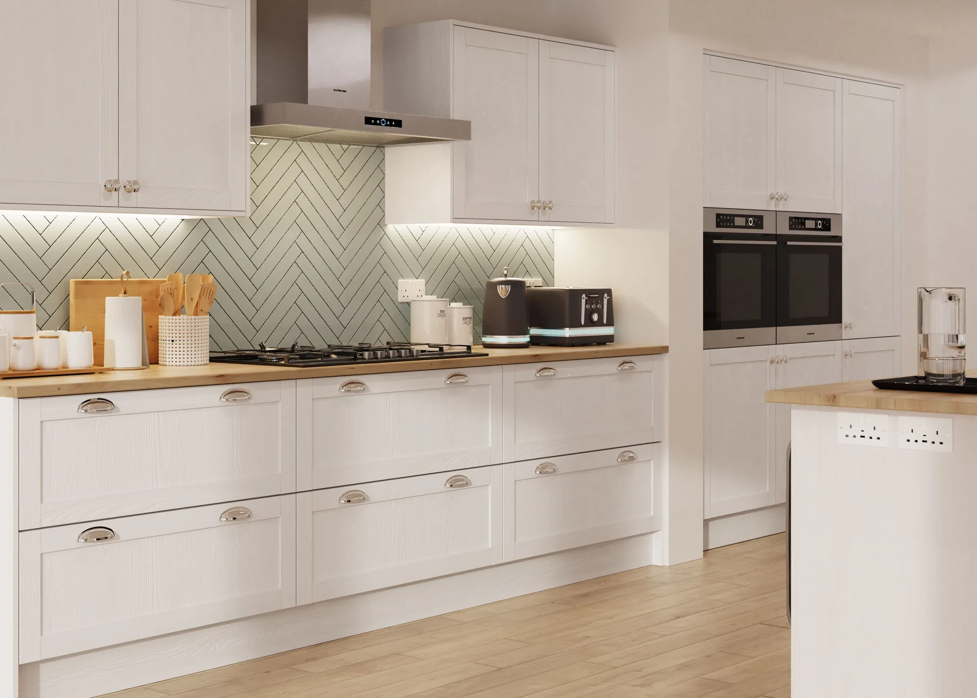 Waterford Woodgrain Light Grey doors, from the made to measure range
